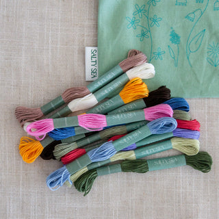 SALTYSEA STICKSET - Sticken lernen für Anfänger Kosmetiktäschchen | SALTYSEA  STICKEN LERNEN