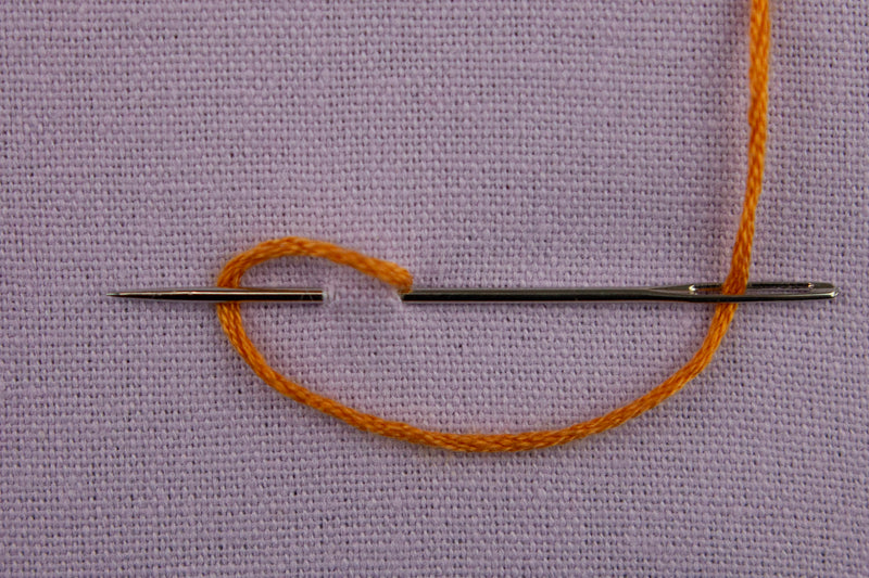 Kettenstich - Schritt 3