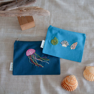 SOMMER-STICKSET - Muscheln & Qualle