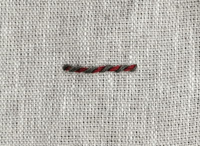 Umwickelter Rückstich