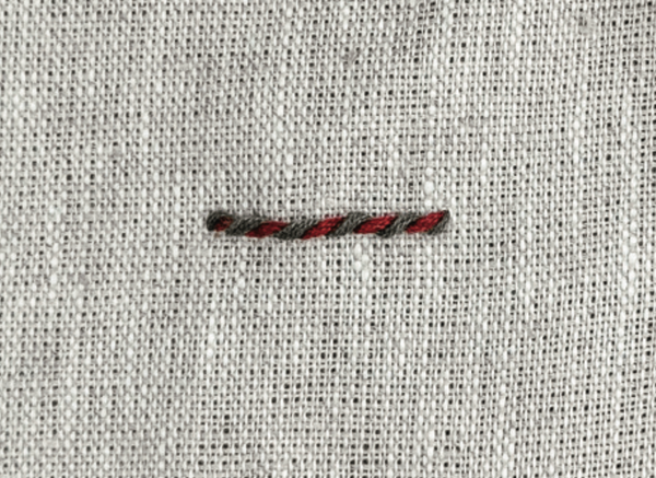 Umwickelter Rückstich