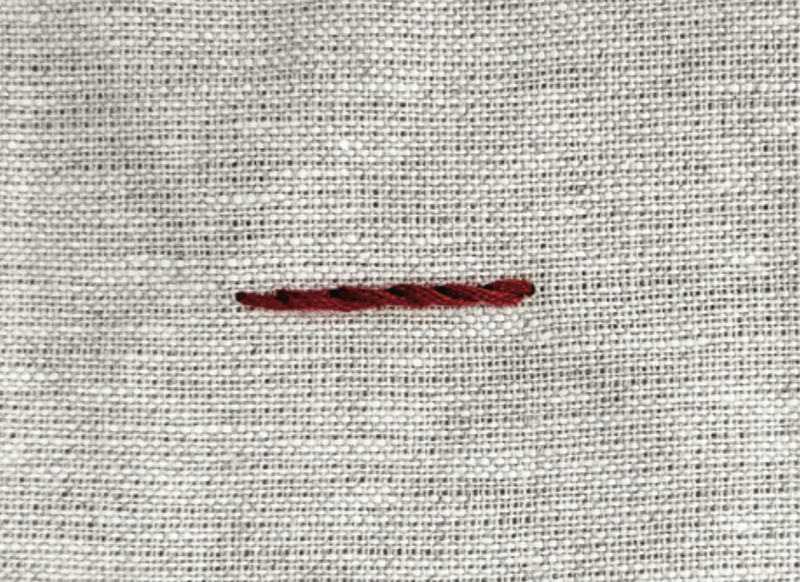 Stielstich - Schritt 3