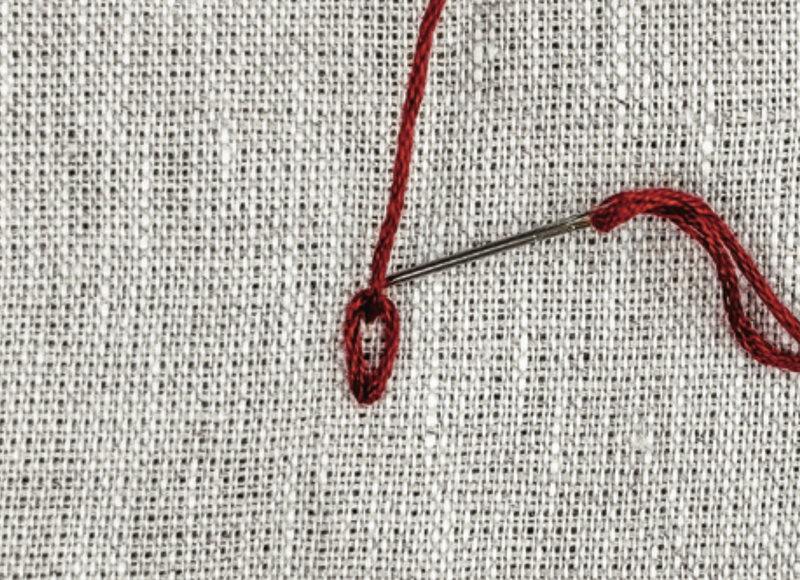 Mageritenstich - Schritt 2