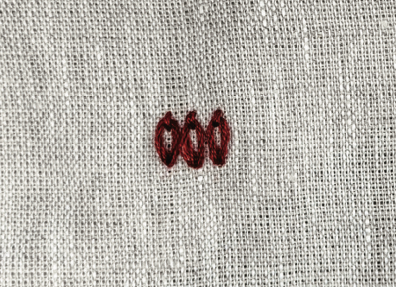 Mageritenstich - Schritt 3