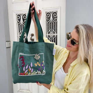 TASCHE MIT STICKMUSTER - SALTYSEA