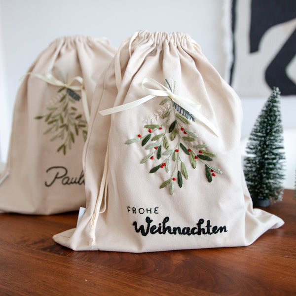 Beutel Weihnachten mit Mistelzweig